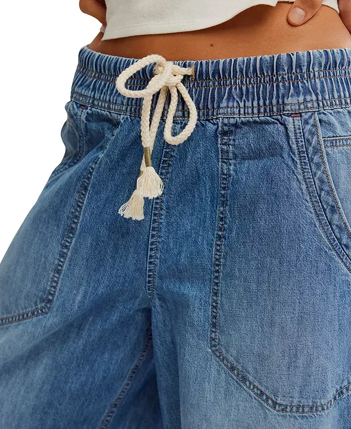 Free People Women's Easy Peasy Pull-On Jeans Women's Fashion Shoes & Accessories