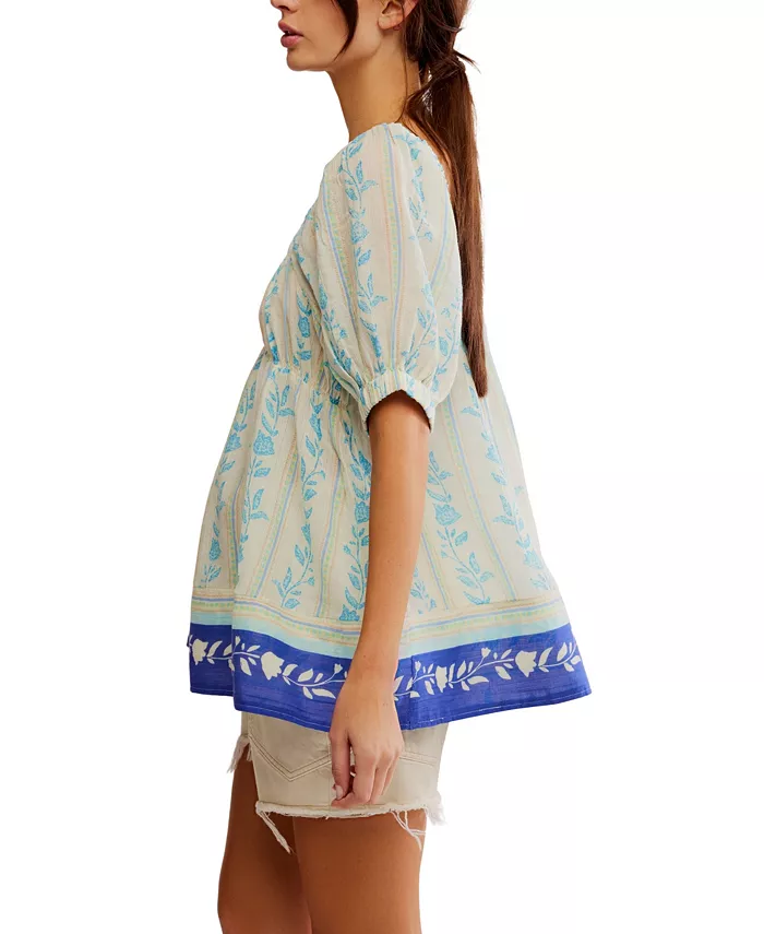 Free People Women's Santorini Printed Tunic Women's Fashion Shoes & Accessories