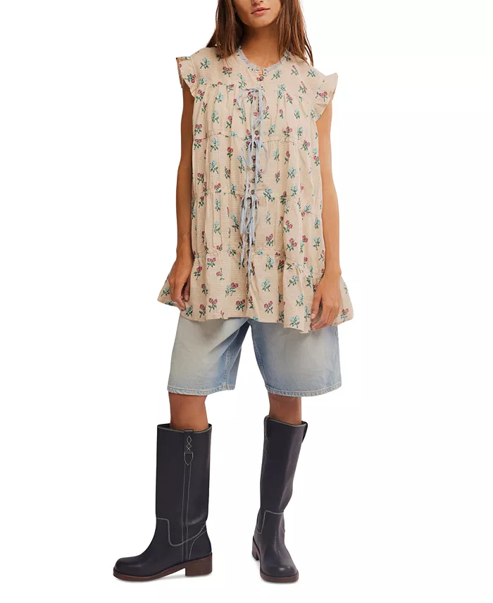 Free People Women's Sundown Mini Dress Women's Fashion Shoes & Accessories