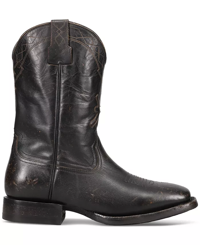 Frye Men's Hauser Logo Stitch Leather Pull On Boot Men's Shoes