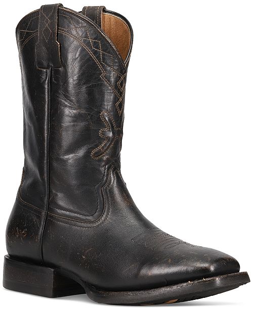 Frye Men's Hauser Logo Stitch Leather Pull On Boot Men's Shoes