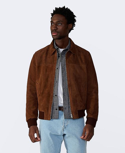 Furniq UK Men's Men s Suede Bomber Jacket Created for Macy s Men's Fashion & Accessories