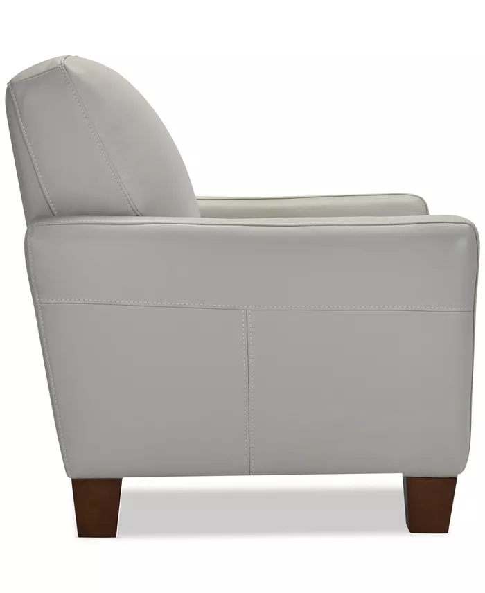 Furniture Galligher 36" Leather Chair Created For Macy's Furniture