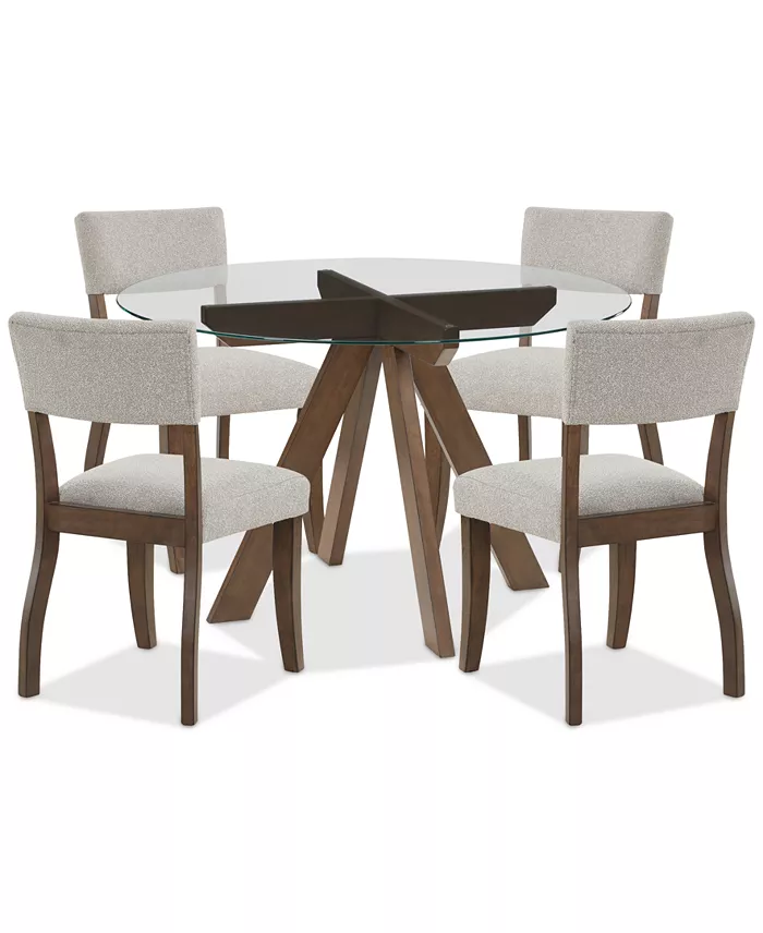 Furniture Gardley Dining 5-Pc. Set (Table & 4 Chairs) Created For Macy's Furniture
