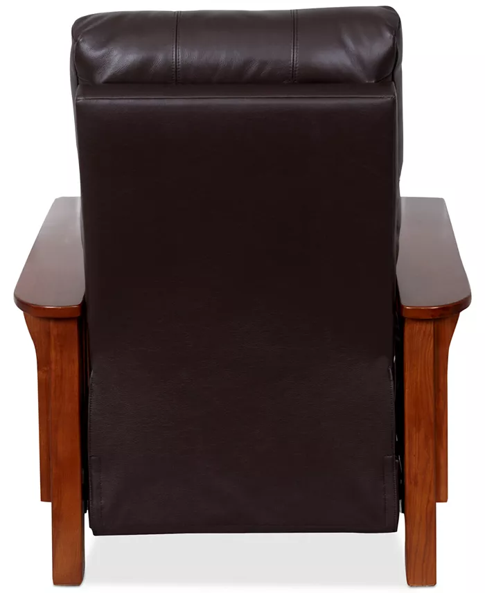 Furniture Harrison Leather Pushback Recliner Created For Macy's Furniture