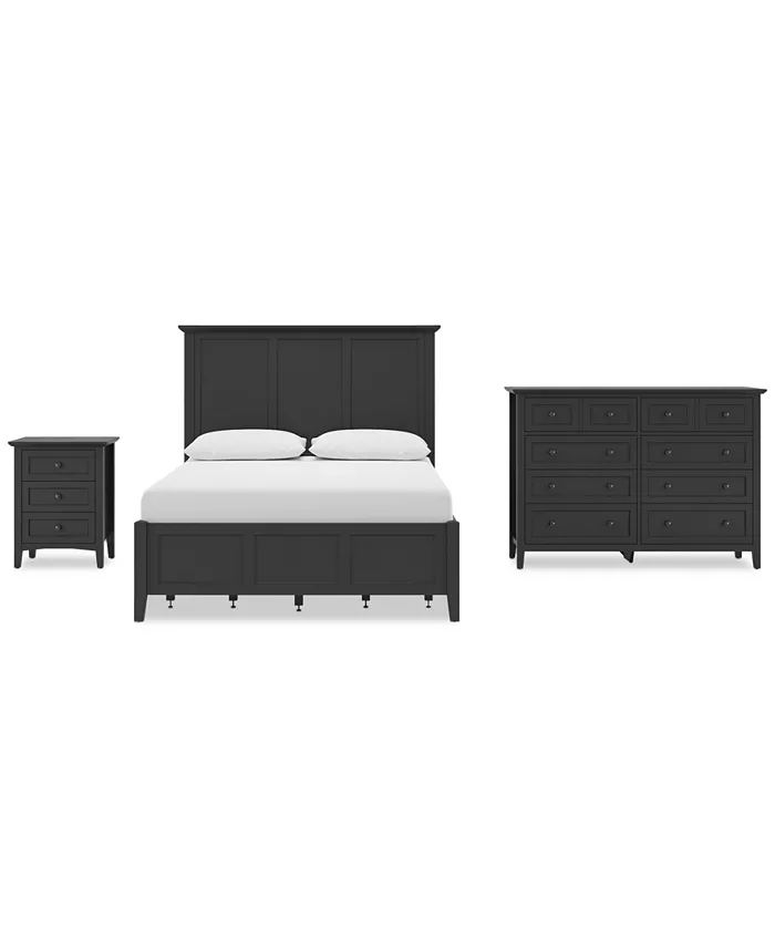 Furniture Hedworth King Storage 3-Pc. Set (Bed Dresser & Nightstand) Furniture