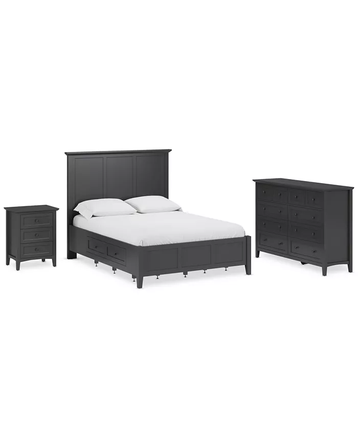 Furniture Hedworth King Storage 3-Pc. Set (Bed Dresser & Nightstand) Furniture