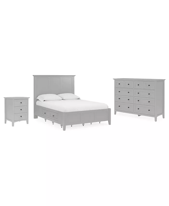 Furniture Hedworth King Storage 3-Pc. Set (Bed Dresser & Nightstand) Furniture