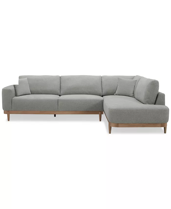 Furniture Jharli 2-Pc. Fabric Sectional Sofa Created For Macy's Furniture