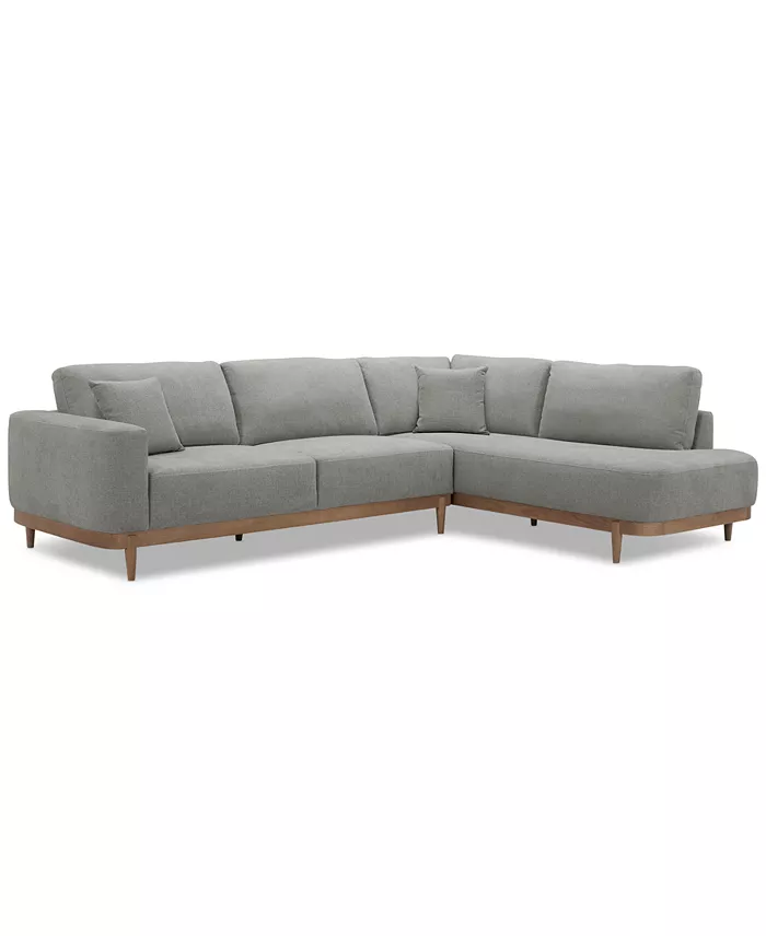 Furniture Jharli 2-Pc. Fabric Sectional Sofa Created For Macy's Furniture