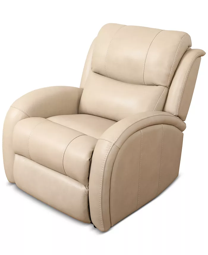 Furniture Kellet 33" Leather Power Recliner Created For Macy's Furniture