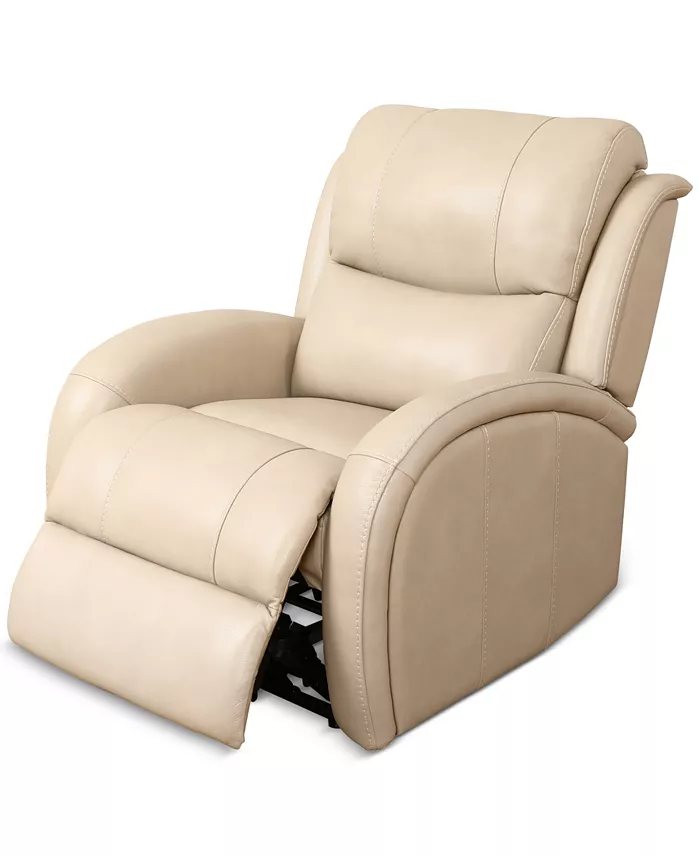 Furniture Kellet 33" Leather Power Recliner Created For Macy's Furniture