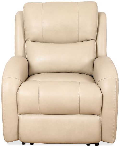 Furniture Kellet 33" Leather Power Recliner Created for Macy's Furniture