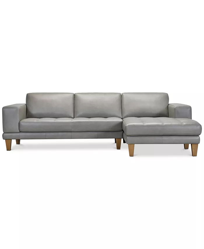 Furniture Niebee 2-Pc. Leather Sectional Created For Macy's Furniture