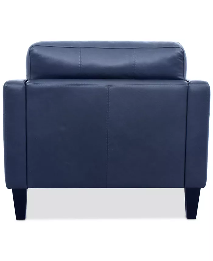 Furniture Pezley Leather Arm Chair Created For Macy's Furniture