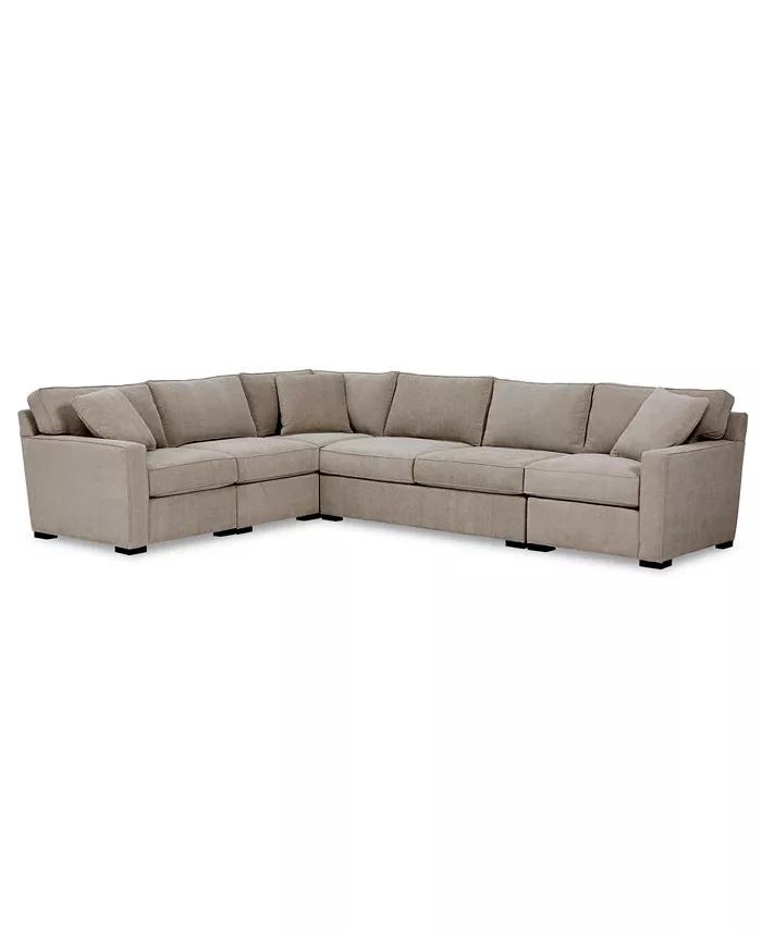 Furniture Radley 5-Pc. Fabric Sectional Sofa Created For Macy's Furniture