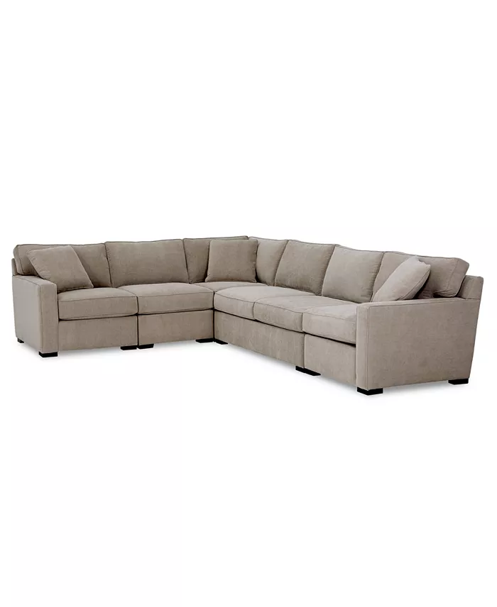 Furniture Radley 5-Pc. Fabric Sectional Sofa Created For Macy's Furniture