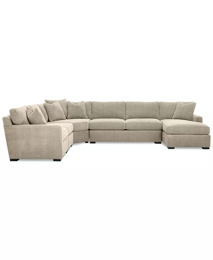 Furniture Radley 5-Piece Fabric Chaise Sectional Sofa Created For Macy's Furniture