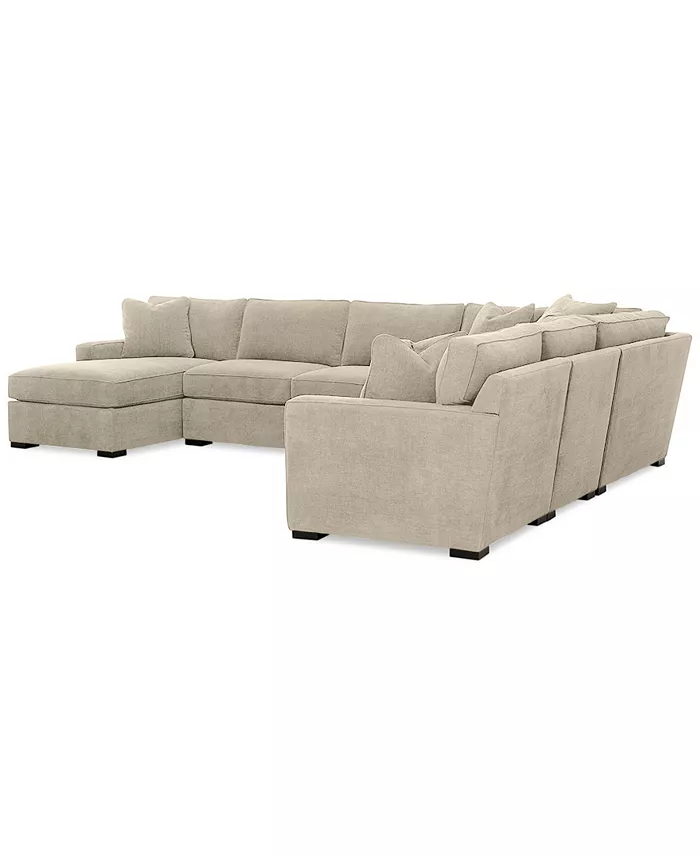 Furniture Radley 5-Piece Fabric Chaise Sectional Sofa Created For Macy's Furniture