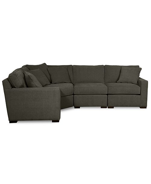 Furniture Radley Fabric 4-Piece Sectional Sofa Created For Macy's Furniture
