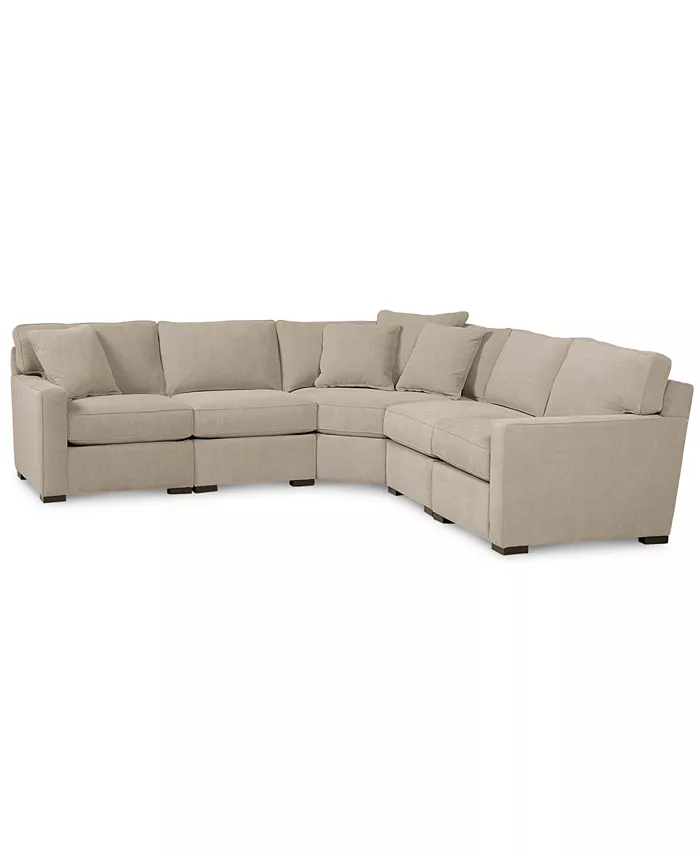 Furniture Radley Fabric 5-Piece Sectional Sofa Created For Macy's Furniture