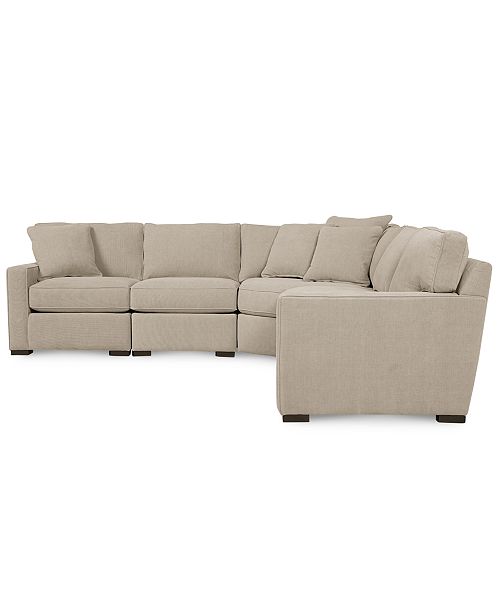 Furniture Radley Fabric 5-Piece Sectional Sofa Created for Macy's Furniture