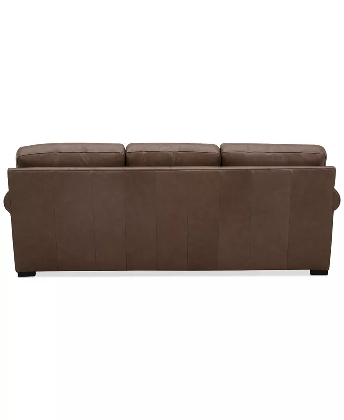Furniture Radley Roll Arm 86" Leather Sofa Exclusively At Macy's Furniture