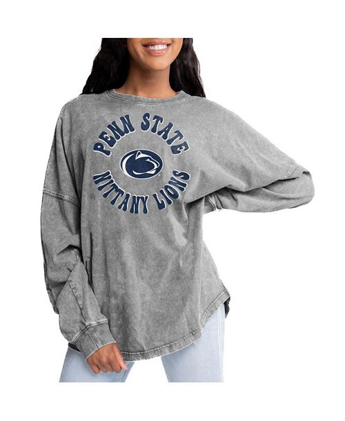 Gameday Couture Women's Gray Penn State Nittany Lions Playing Around Faded Wash Oversized Long Sleeve T-Shirt Sports Fan Shop Gameday Couture Women's Gray Penn State Nittany Lions Playing Around Faded Wash Oversized Long Sleeve T-Shirt Sports Fan Shop