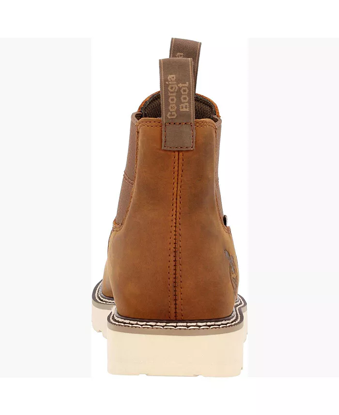 GEORGIA BOOT Men's Core 37 Wedge Waterproof Chelsea Work Boot Men's Shoes