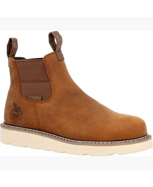 GEORGIA BOOT Men's Core 37 Wedge Waterproof Chelsea Work Boot Men's Shoes