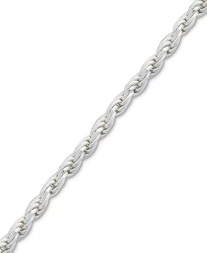 Giani Bernini Sterling Silver Necklace 18" Diamond Cut Rope Chain Jewelry & Watches