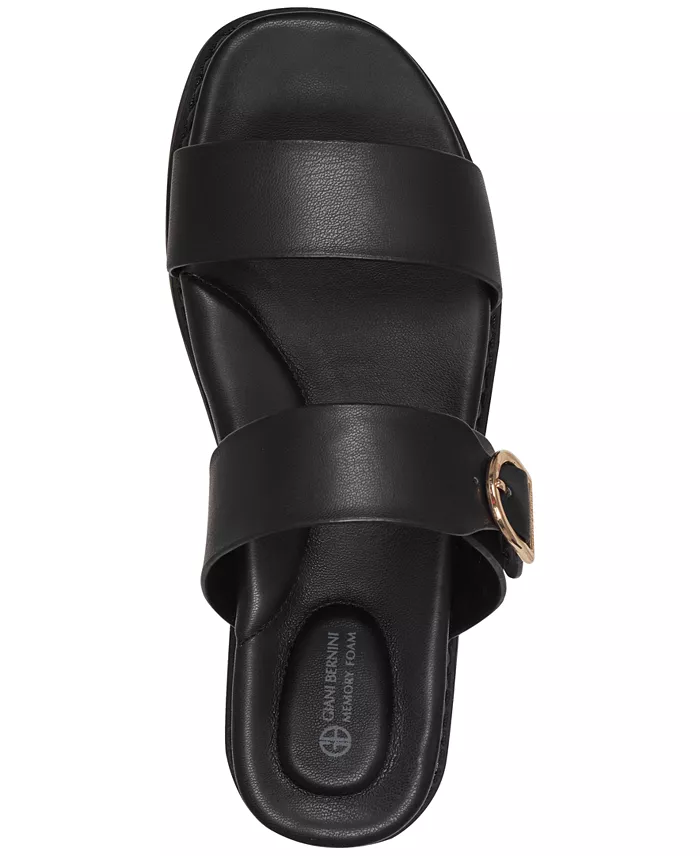 Giani Bernini Women's Gianaa Double Strap Footbed Sandals Created For Macy's Women's Fashion Shoes & Accessories