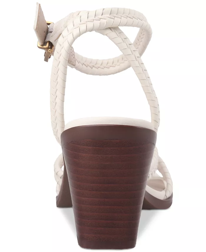 Giani Bernini Women's Renaee Block Heel Woven Strappy Dress Sandals Created For Macy's Women's Fashion Shoes & Accessories