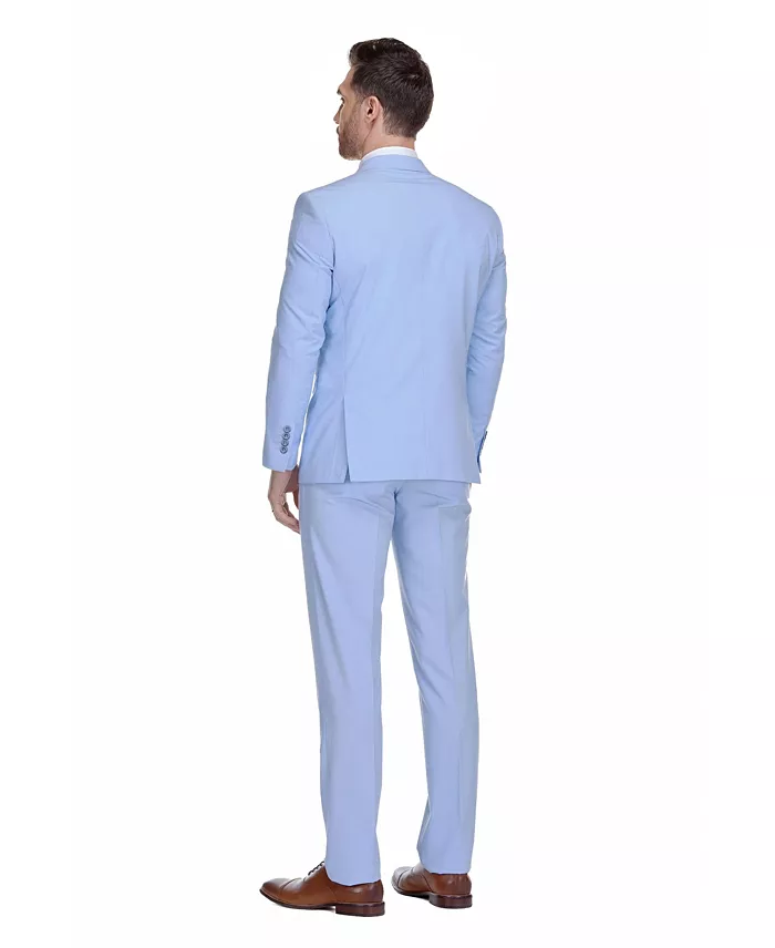 Gino Vitale Men's 2-Piece Stretch Slim-Fit Suit Men's Fashion & Accessories