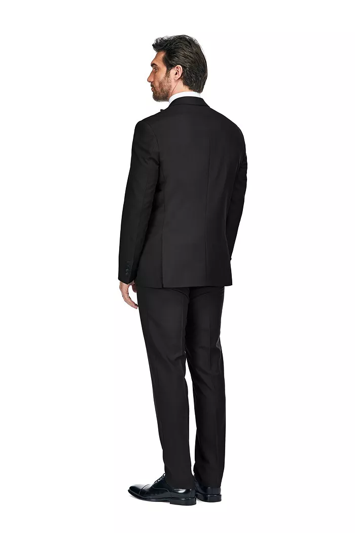 Gino Vitale Men's 3-Piece Slim Fit Tuxedo With Peak Lapel Men's Fashion & Accessories