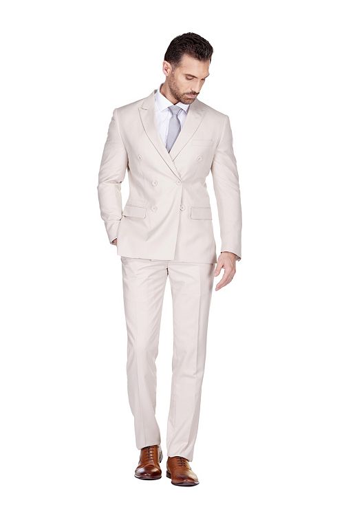 Gino Vitale Men's Slim Fit 2-Piece Double Breasted Suit Men's Fashion & Accessories