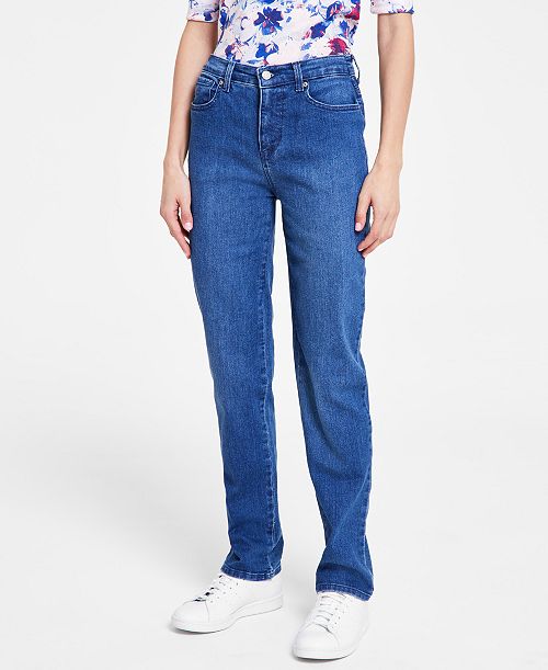 Gloria Vanderbilt Women's Amanda Classic Straight Jeans in Regular Short & Long Women's Fashion Shoes & Accessories