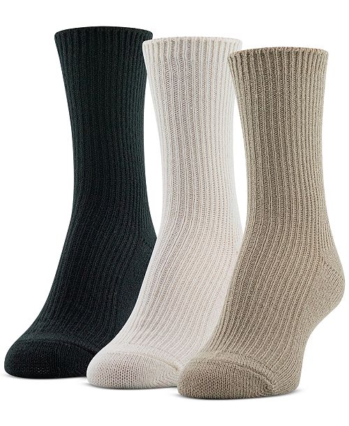 Gold Toe Women's 3-Pk. Sparkle Rib Midi Socks Women's Fashion Shoes & Accessories