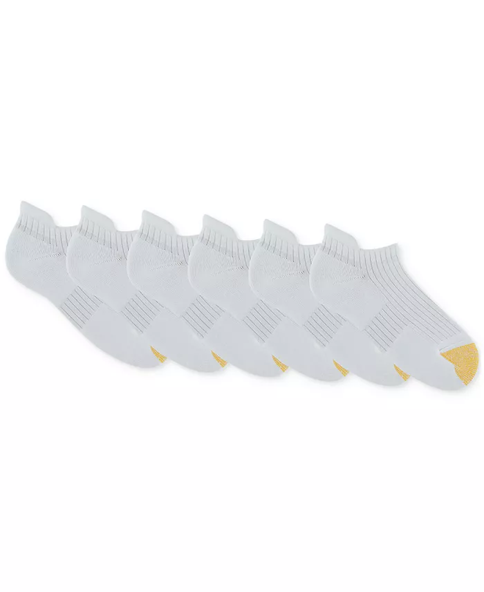 Gold Toe Women's 6-Pk. Everyday No Show Tab Socks GTDL0154R06 Women's Fashion Shoes & Accessories