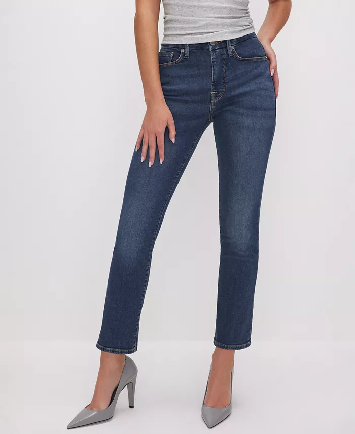 Good American Women's Good Legs Straight Jeans Women's Fashion Shoes & Accessories