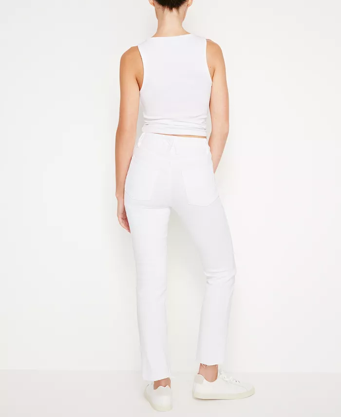 Good American Women's Good Legs Straight Jeans Women's Fashion Shoes & Accessories