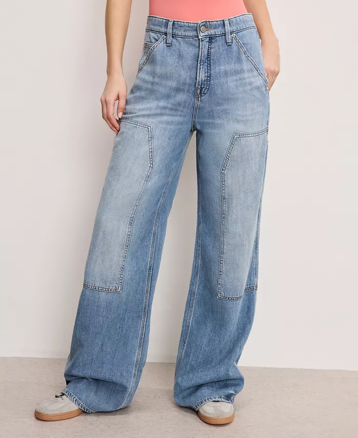 Good American Women's Good Standard Ease Carpenter Jeans Women's Fashion Shoes & Accessories