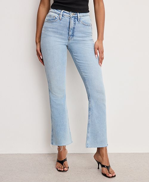 Good American Women's Good Standard Kick-Flare Jeans Women's Fashion Shoes & Accessories