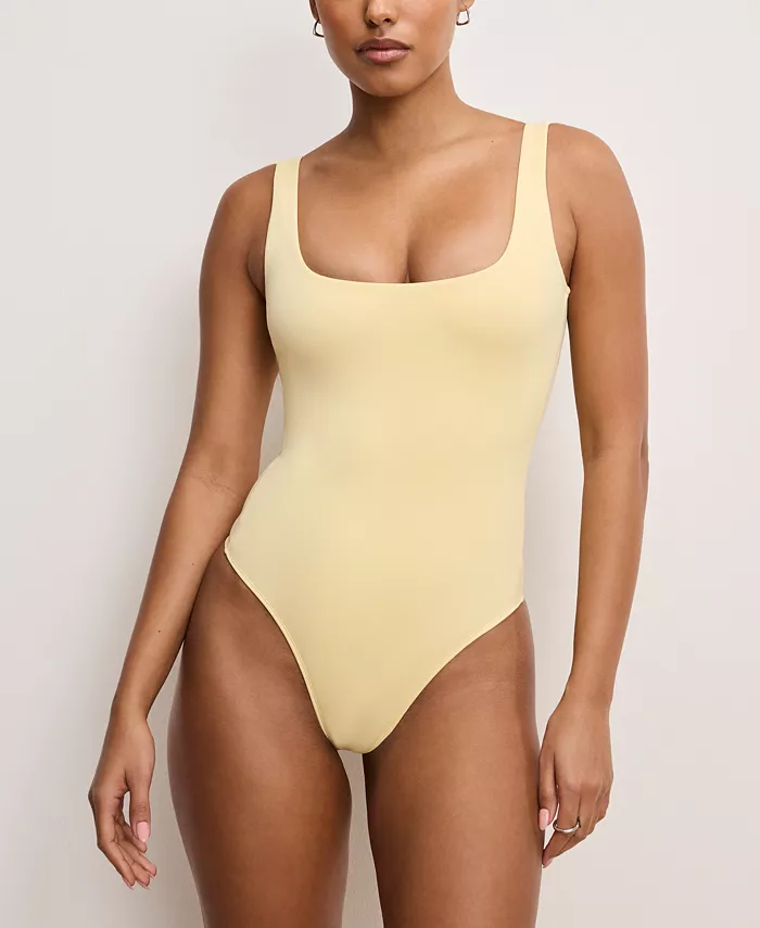 Good American Women's Scuba Modern Tank Bodysuit Women's Fashion Shoes & Accessories