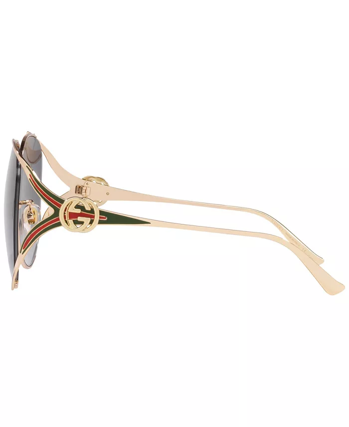 Gucci Women's Sunglasses GG0225S Women's Fashion Shoes & Accessories