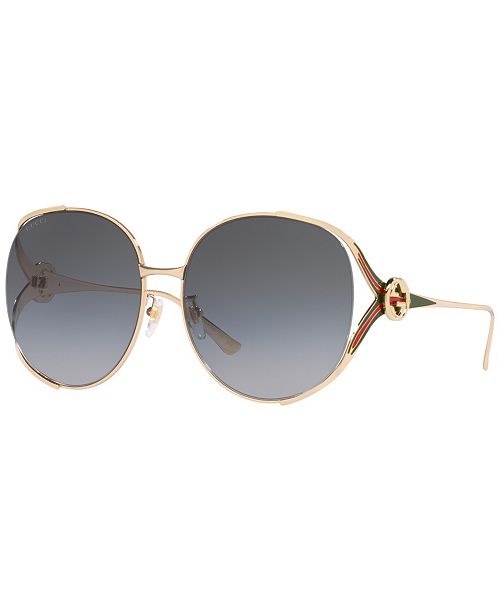 Gucci Women's Sunglasses GG0225S Women's Fashion Shoes & Accessories