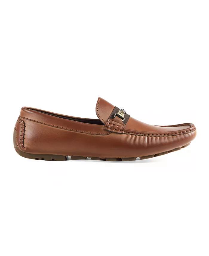 GUESS Men's Aarav Moc Toe Slip On Driving Loafers Men's Shoes