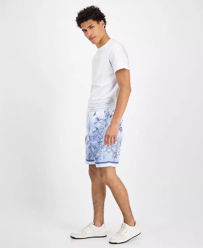 GUESS Men's Charm Big Cat 7-1/2" Shorts Men's Fashion & Accessories