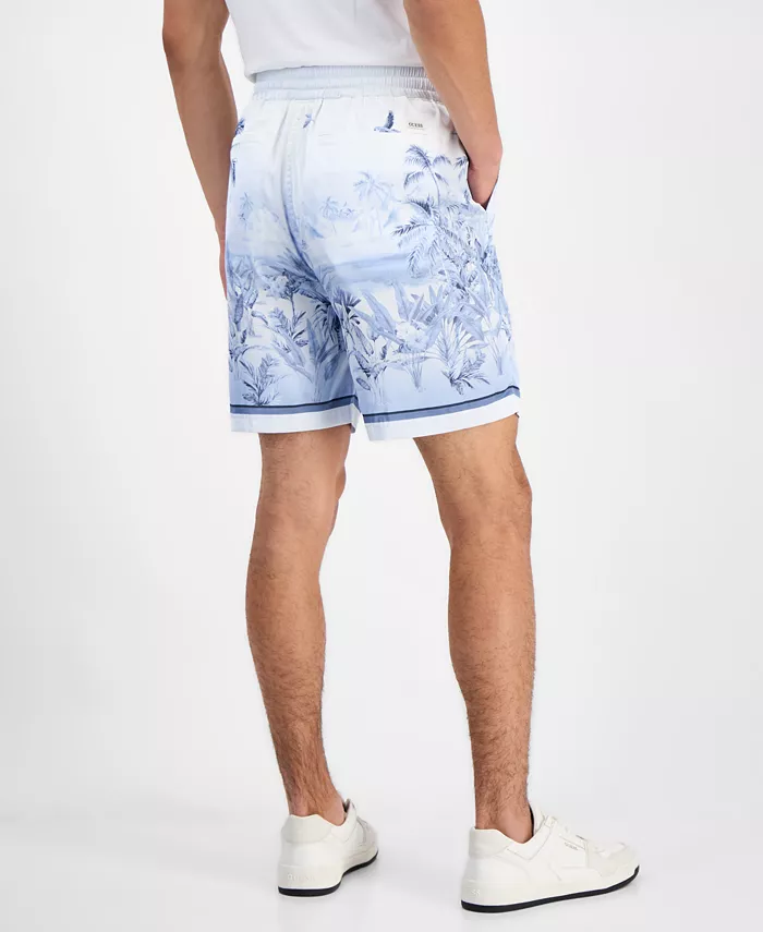 GUESS Men's Charm Big Cat 7-1/2" Shorts Men's Fashion & Accessories