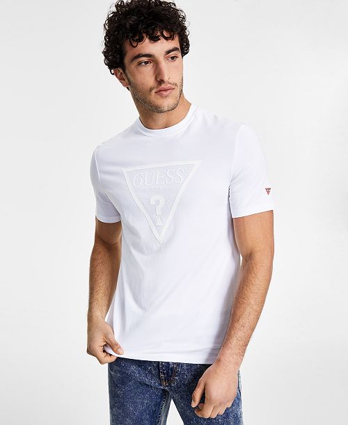 GUESS Men’s Eco Tonal Logo T-Shirt Men's Fashion & Accessories